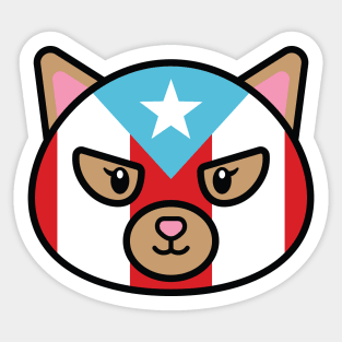 Lucha Kat x Puerto Rico Sticker